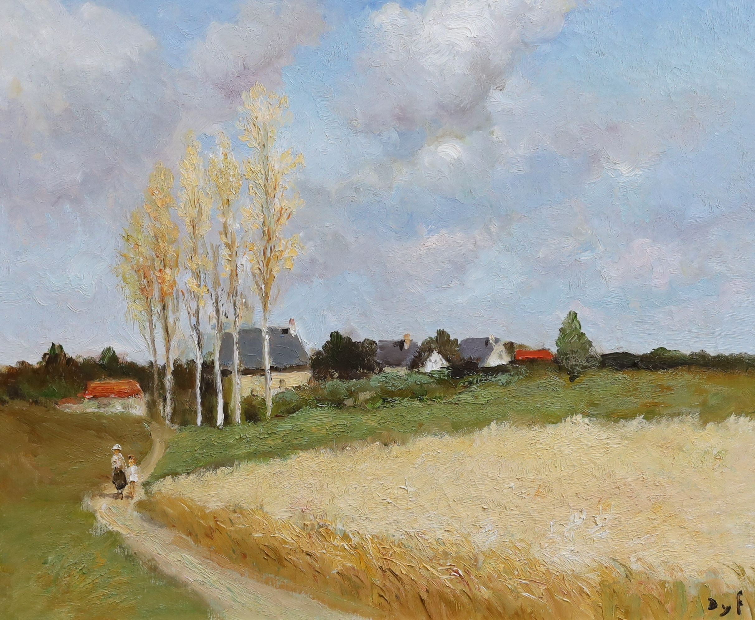 Marcel Dyf (French, 1899-1985), Tour au villages, oil on canvas, 44 x 54cm